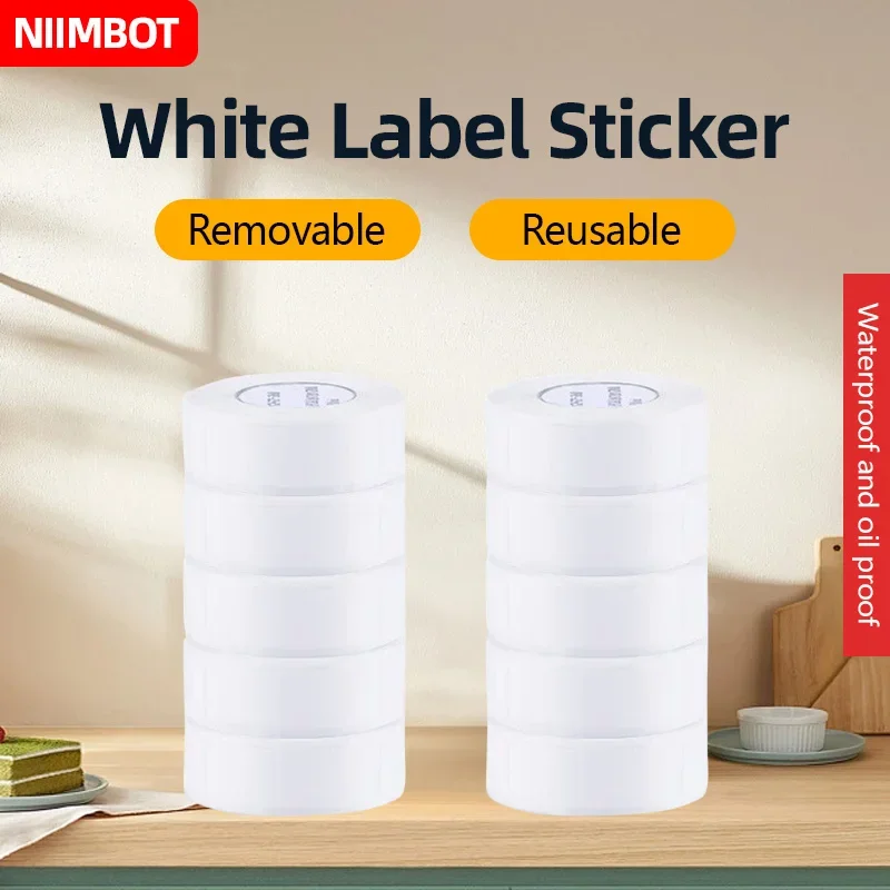 Niimbot-Papel de etiquetas térmicas autoadhesivas D11/D110/D101/H1, se vende a granel, autoadhesivo, etiqueta de precio, etiqueta de precio,