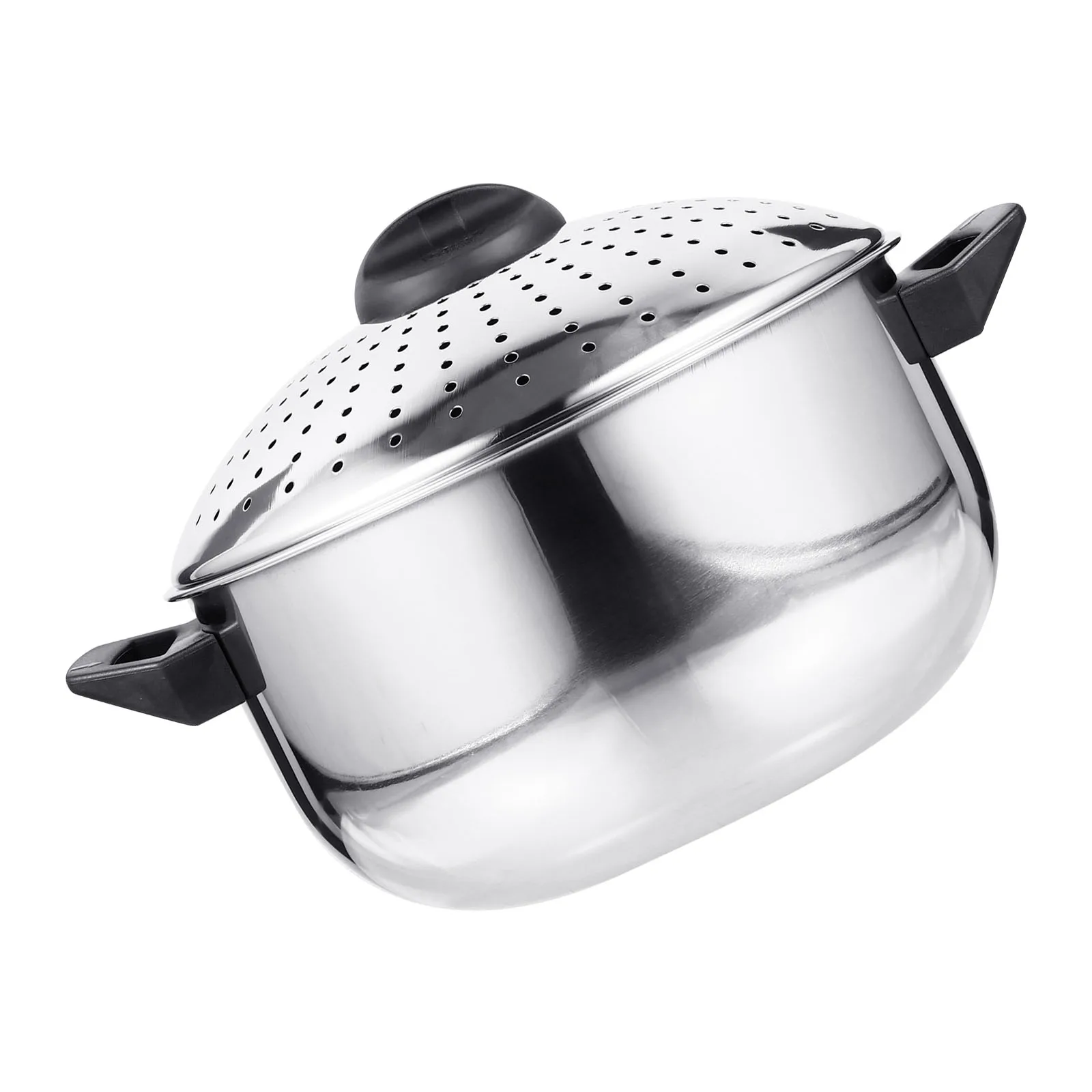 3L Stainless Steel Noodle Cooking Pot Rapid Noodles Cooker For Ramen Spaghetti Pasta Soup Strainer Lid Non-Stick