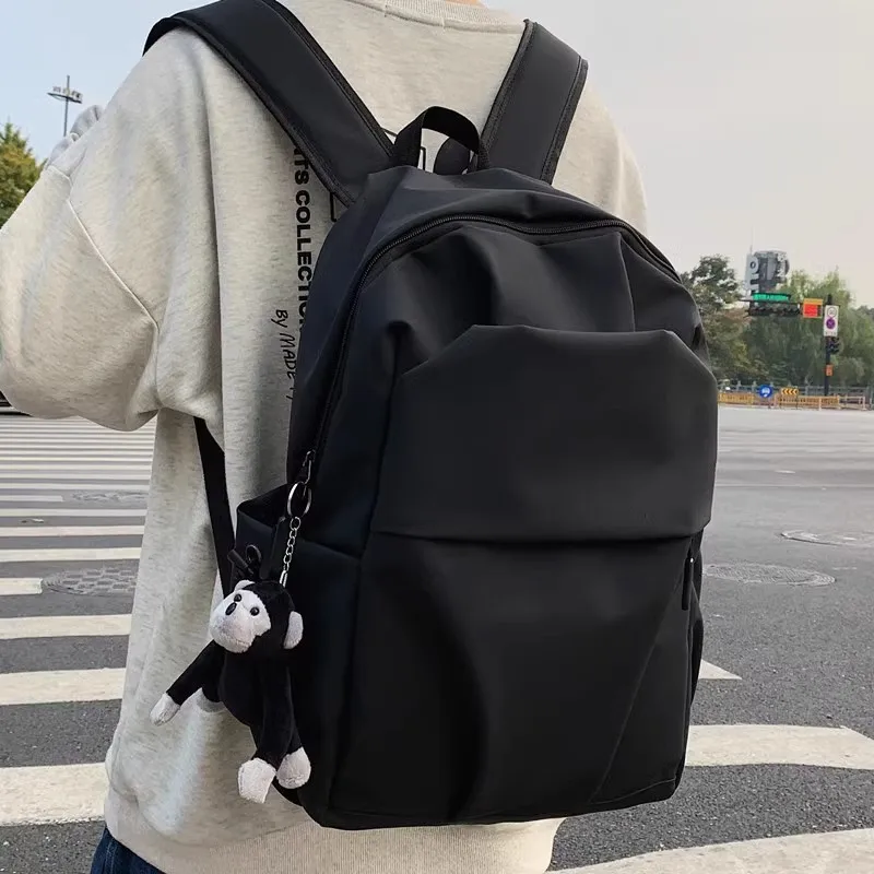 防水ナイロン韓国スタイルメンズバックパック大容量カジュアル旅行コンピュータバッグ甘いカレッジスタイルソフトハンドル