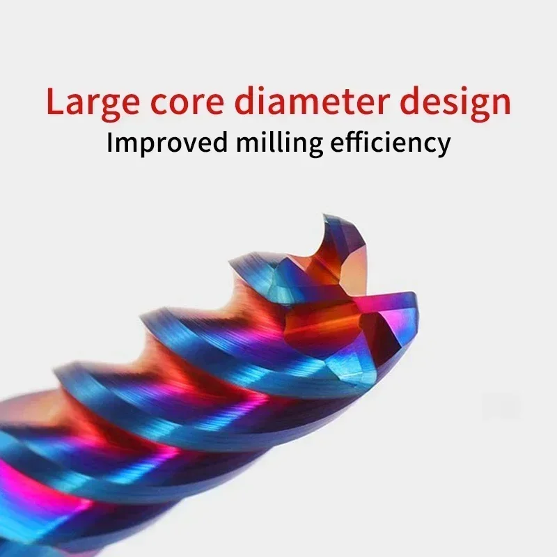 Chowmaster كربيد الزاوية نصف القطر نهاية مطحنة HRC65 4 المزامير المغلفة التنغستن الصلب قاطعة المطحنة للفولاذ المقاوم للصدأ R0.2 R0.5 R1