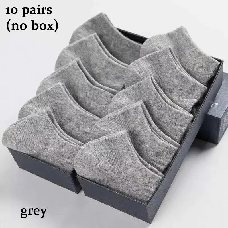 10 Pairs Unisex Casual Plain Color Boat Socks Thin Breathable Comfy Anti Odor Sweat-absorbing Low Cut Ankle Socks For Men Women image 5