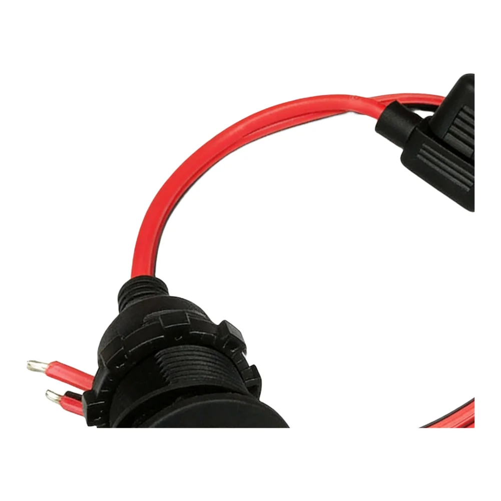 Reliable Car Charging Connector 100CM 12V-24V Extension Cord 100CM Length Easy Installation Non-Deformed Design