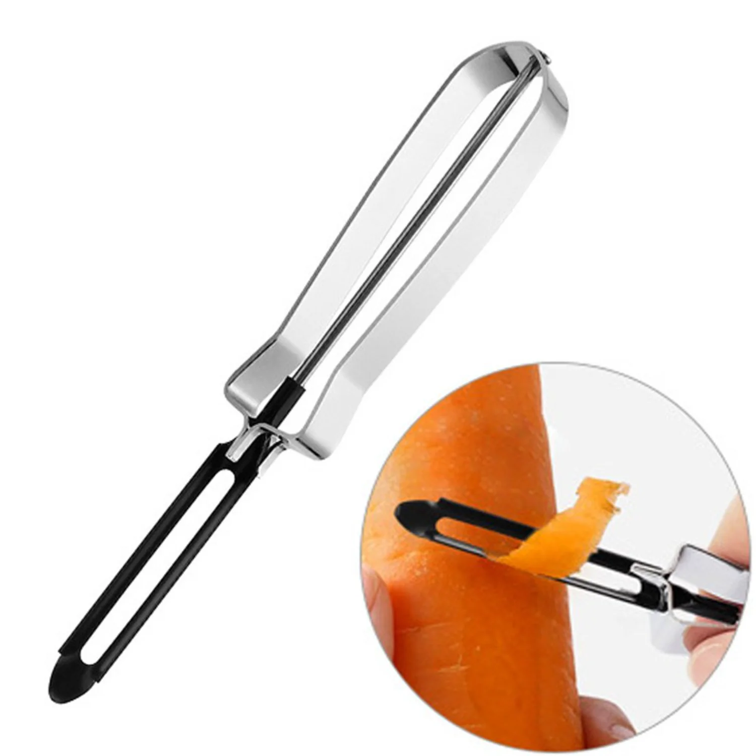 

Stainless Steel Potato Peeler, Fruit Vegetable Spuds Cutter Skin-peeler - Clearance!