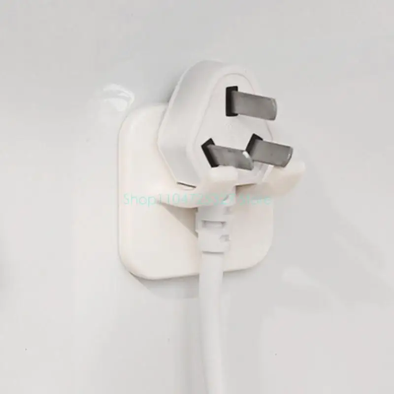 Wall Storage Hook Power Plug Socket Holder Home Wire Plugs Adhesive Hanger Home