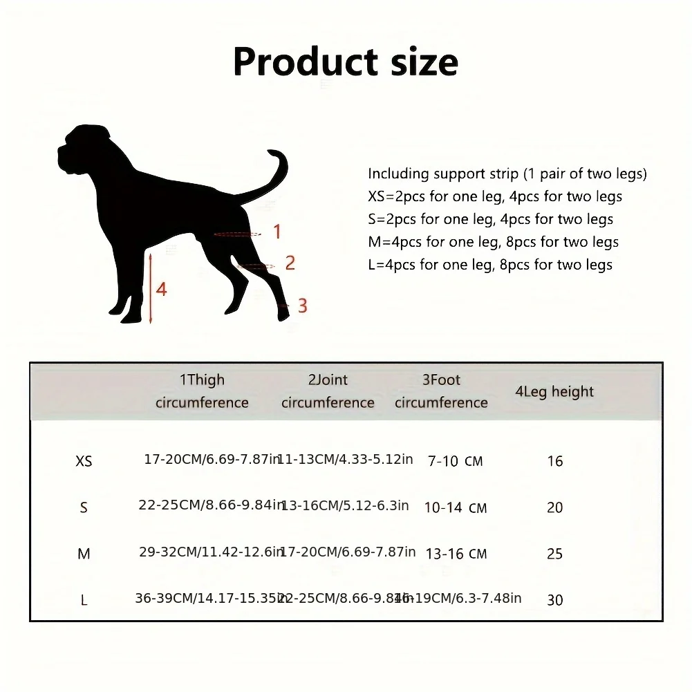 Pet Dog Knee Brace, Rear Leg Braces for Dogs, Dog Knee Brace for Support with Cruciate Ligament Injury Better Recovery, Cruciate