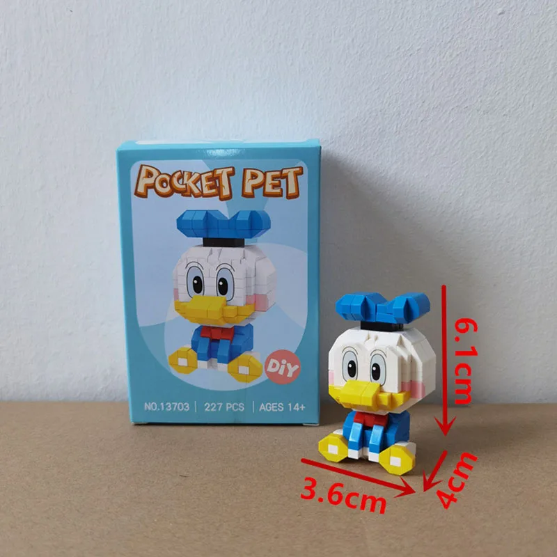 Micro particles Stitch Stitch DIY creative toys Mickey children\'s educational toys wholesale Donald Duck building blocks gift