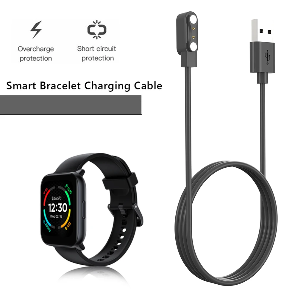 1m Smartwatch Charging Cord Fast Charing Watch Charging Adapter Safe for Realme TechLife Watch S100