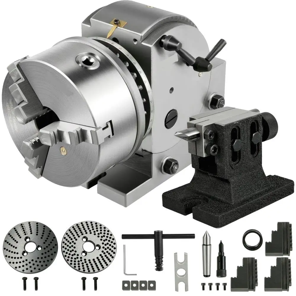 رأس تقسيم BS1 6 بوصة 3 فك تشاك شبه لمجموعة الطحن مع غراب خلفي وألواح تقسيم للطحن والطحن