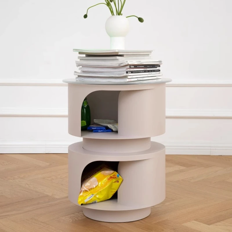 جانب عش القطط، عدد قليل من طاولات السرير، تصميم إبداعي لطيف، طاولة قهوة صغيرة للتخزين