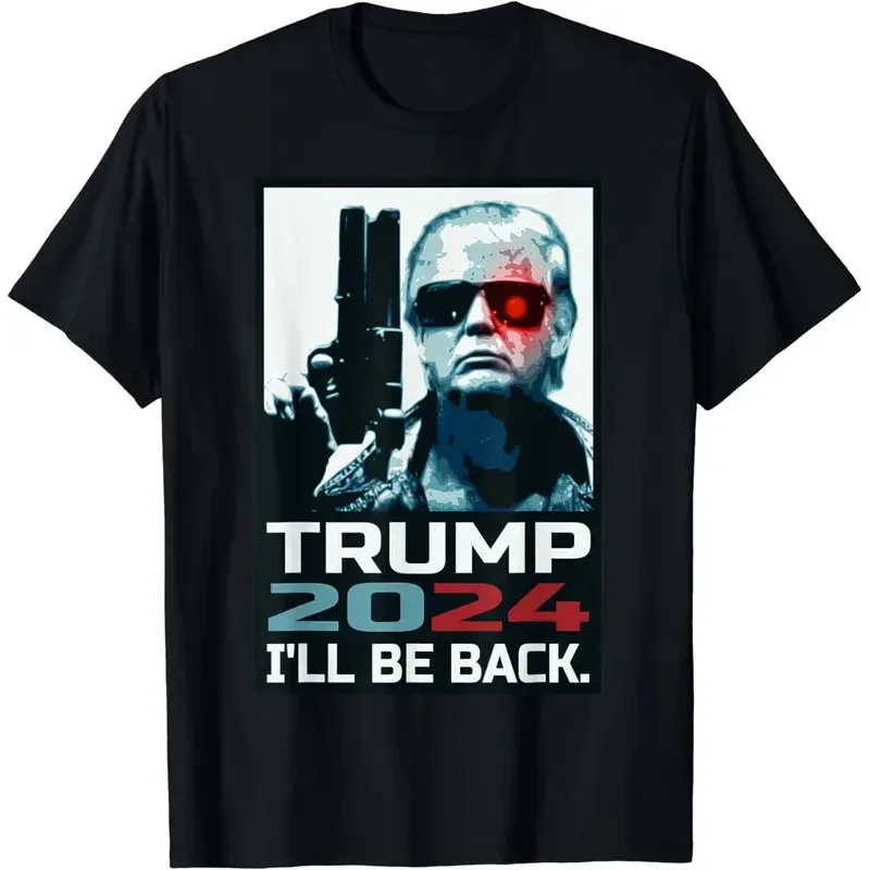 

Trump 2024 | I'll Be Back | Elect Donald Trump 2024 Election T-Shirt Vintage T Shirt Mens T Shirts Ropa Hombre