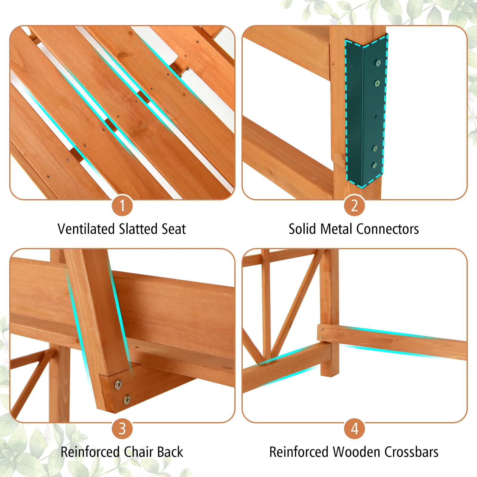 فناء حديقة أربور مع مقعد عريشة 2 تعريشة لتسلق النباتات الكروم العنب