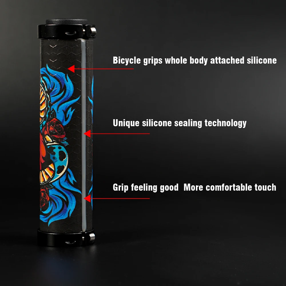 قبضة دراجة MTB Cnc ، أغطية مقود دراجة جبلية من السيليكون ، أساور يد ، مقبض مطاطي للخرطوم ، قفاز معصم لركوب الدراجات ، قبضة Vtt