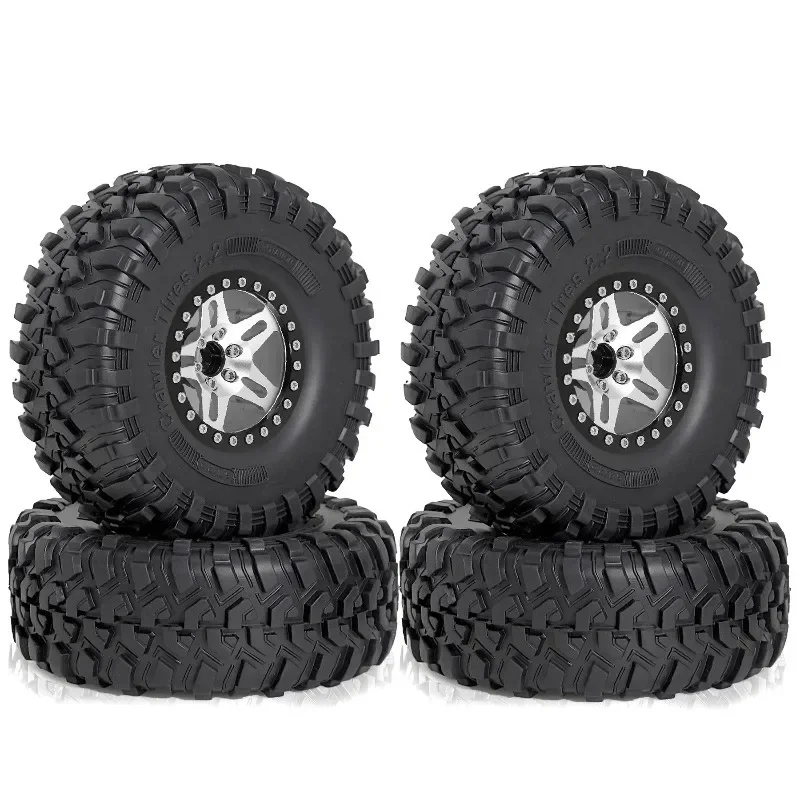 

2.2 in Wheel Tires for 1/10 SCX10 II 90046 SCX10 III AXI03007 SCX10 Pro TRX4 TRX6 Gen7 Gen8 D90 VS4-10 MST CFX RC Crawler