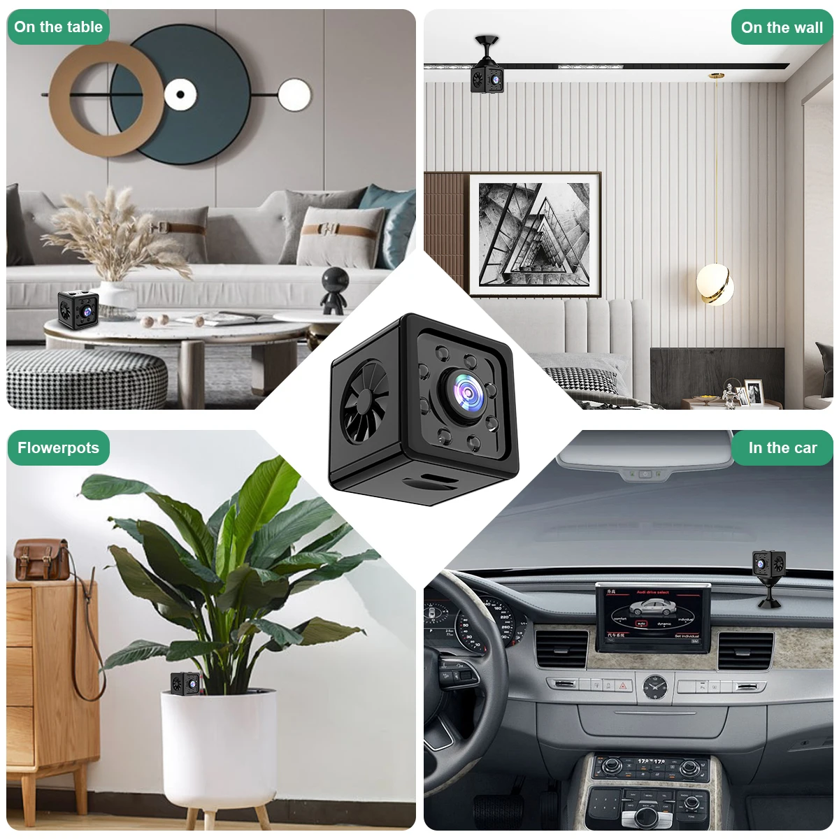 Wifi Mini Camara Espia 1080P Video K13 Überwachung Cam Sicherheit Nachtsicht Motion Sensor Audio Recorder Unterstützung Versteckte TF auto