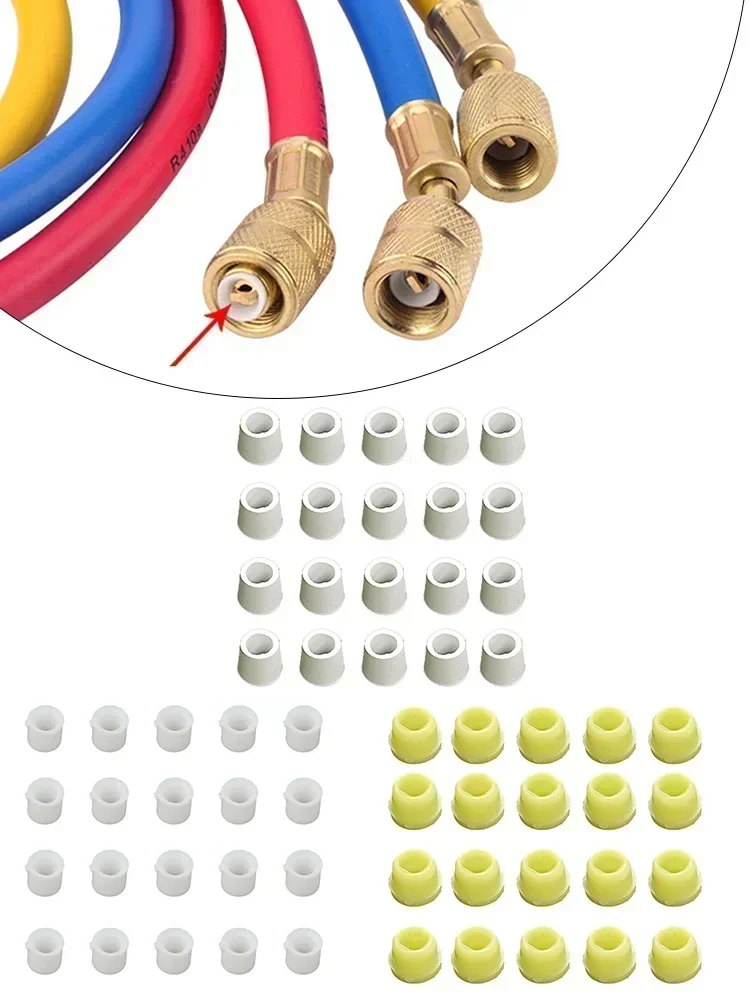 

20 шт., уплотнительное кольцо для трубы кондиционера, резиновая трубка, уплотнение для холодильной трубы R410 R22, прокладка для фторированной трубки