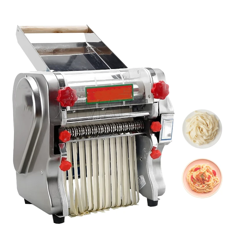 

Electric Household Pasta Maker Automatic Noodle Making Machine Dough Pressing Spaghetti Making 2-in-1 Stainless Steel