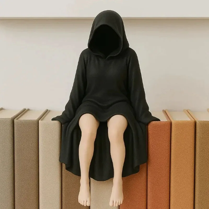 Gothic Black Robe Queen Statue 3D Printed Figurine