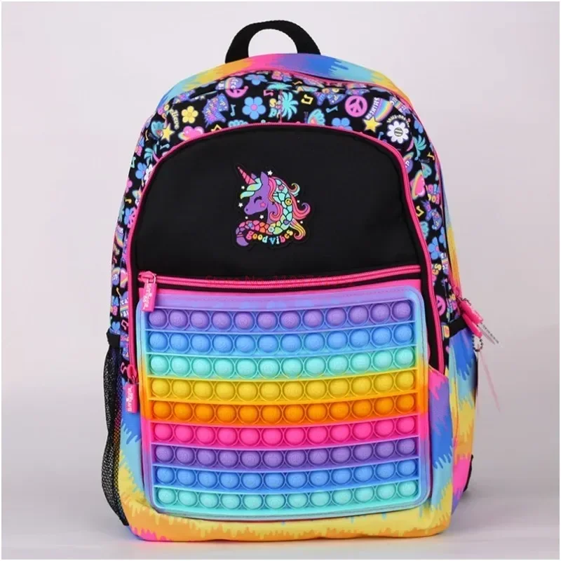 Hot Sale Genuine Australian Smiggle Backpack Child Backpack Elementary School Backpack Large Capacity Cartoo Bags Birthday Gifts