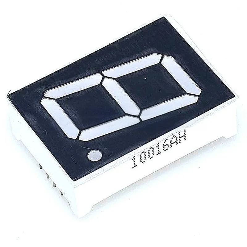 5PCS 1 inch 1106 AS Common Cathode BS Common Anode High-Brightness Red Light 10-Pin 1-Digit LED Segment Display 24X34mm