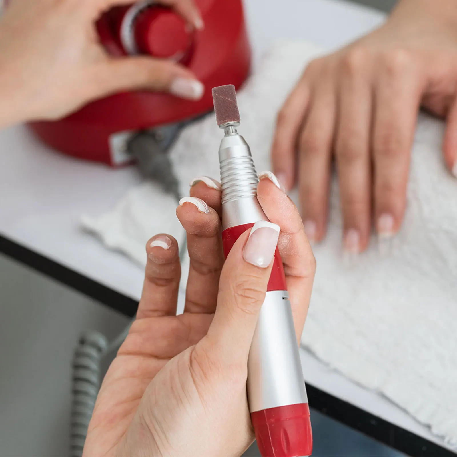 6-delige professionele diamanten nagelbitset manicure pedicure slijpen polijsten verschillende vormen elektrische nagelboorvijl