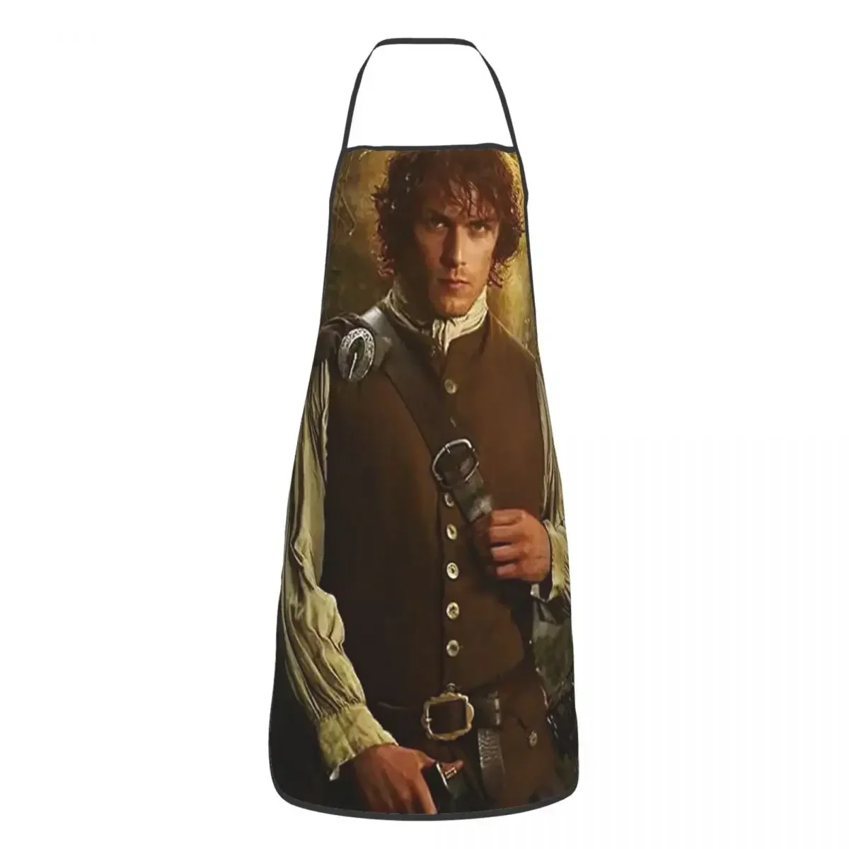 Sam Heughan Apron Chef Cooking Baking Tablier Sleeveless Bib Kitchen Cleaning Pinafore for Women Men Painting