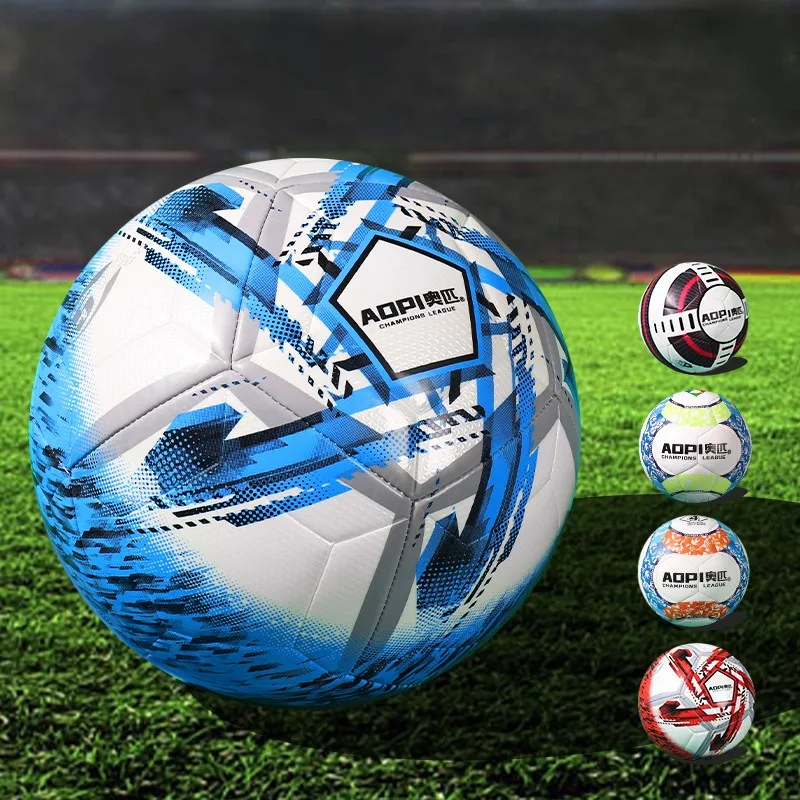 Adults Size 5 Soccer PU Waterproof Strong Air Tightness Football for Indoor Outdoor Use Explosion Proof Machine-sewn Soccer