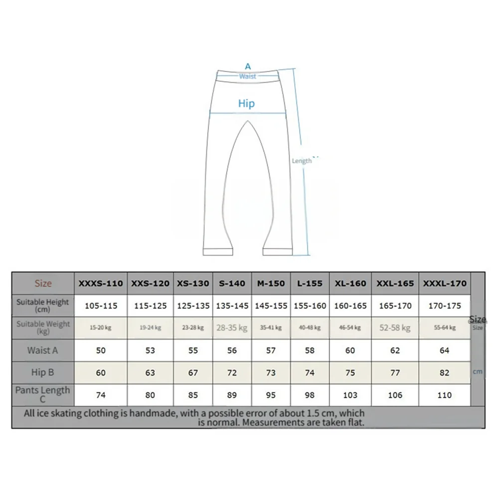 Pantalones de patinaje artístico, cintura elástica, mallas de patinaje sobre hielo, pantalones de vestir de práctica para niños y niñas, adultos, agradables para la piel