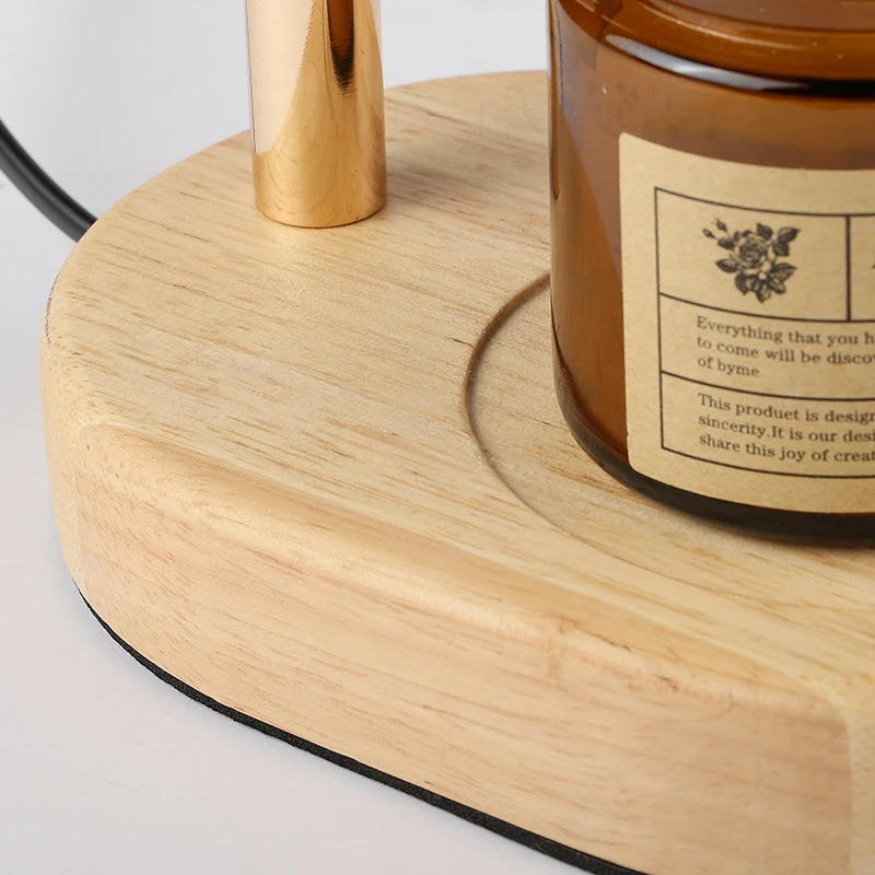50W Aromatherapy Candle Heating Lamp Dimmable 220V Cafe Ambient Light Romantic Desktop Decorative Lamp for Relaxing Atmosphere