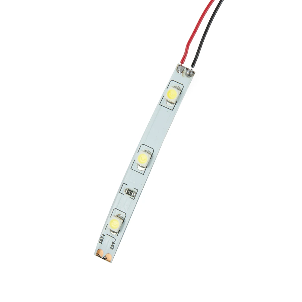 Flexible 15X LED Strip Light Kit for SMD 3528 Compatible with 12V 18V Power Supply Perfect for Miniature Displays