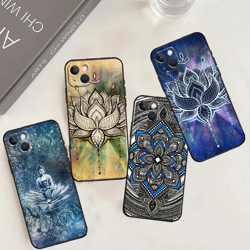 Mandala Pattern Case For Samsung Galaxy S24 S26 Ultra S22 S23 S25 Ultra S20 S21 Plus S10 S25 FE Cover Funda