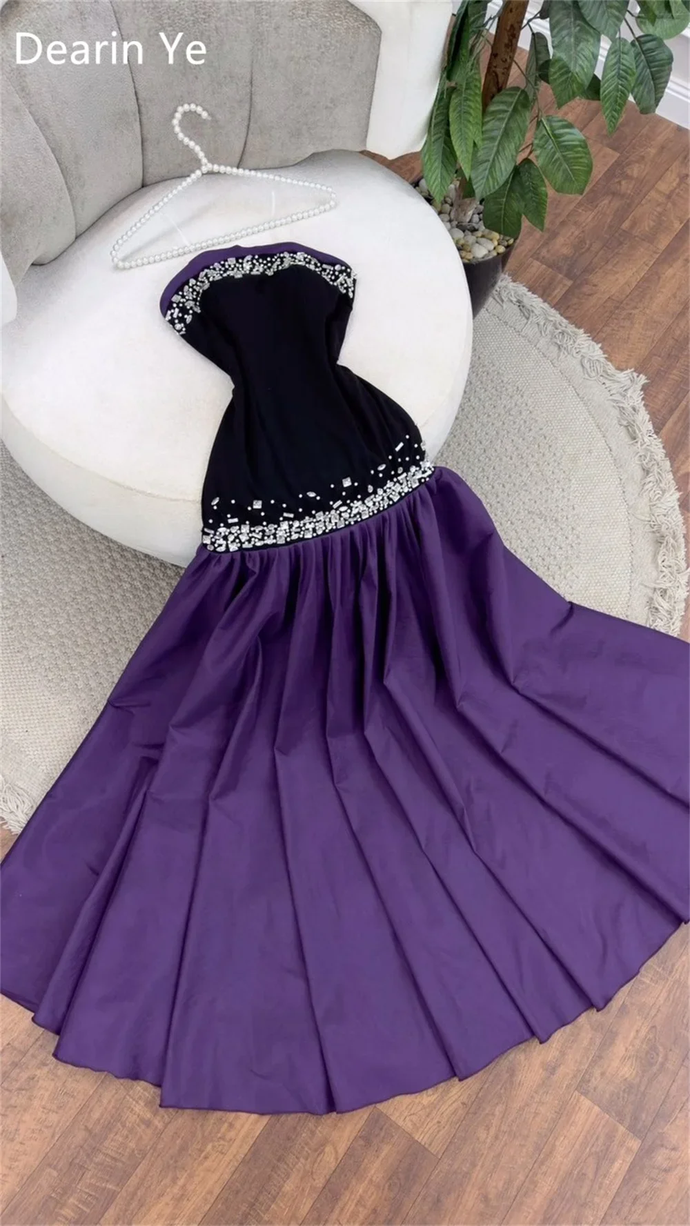 Customized Formal Dress Dearin Spaghetti Strap A-line Floor Length Skirts Draped Sleeveless Beading Bespoke Occasion Dresses Sau