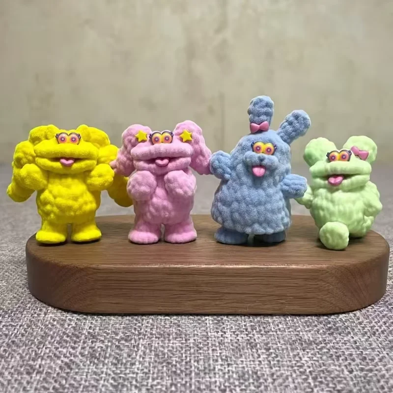 New In Stock Elephant Mole Little Monster 3rd Bullet Blind Box Flocking Action Figure Cute Desktop Decoration Christmas Gift