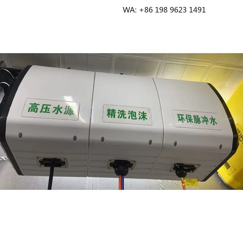 Customization Manufacturer Supplies a Combination Hose Reel with a Box Car Washing Equipment Installed with a Hose Reel
