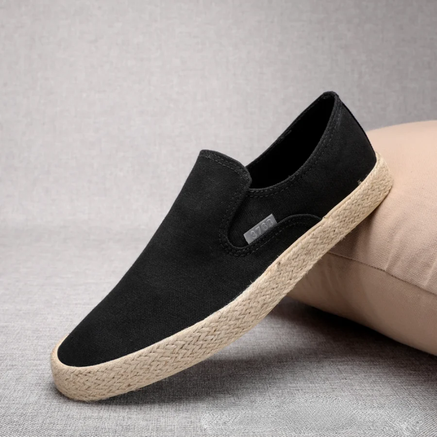 Spring Autumn Fashion Men Canvas Shoes Espadrilles Men Casual Slip on Breathable Loafers Men Flats Shoe Zapatos Hombre