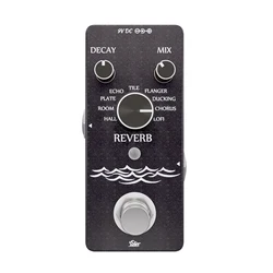 ISET-RB-01 Digital Reverb Pedal Efeito Guitarra, 9 Modos, Guitarra Elétrica, Baixo, True Bypass