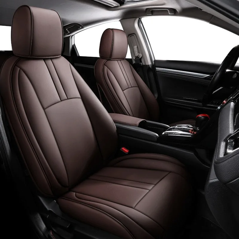Full Set Car Special Seat Covers For Honda Civic 2016 - 2021 10th Generation Seat Cushion High Quality PU Leather Protect Cover