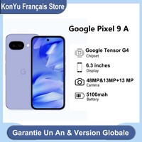 New Google pixel 9a 6,3 inches 1080 x 2424 POLED, 120Hz 5100mah Google tensor G4 Titan m2 8G RAM 128/256G smartphone