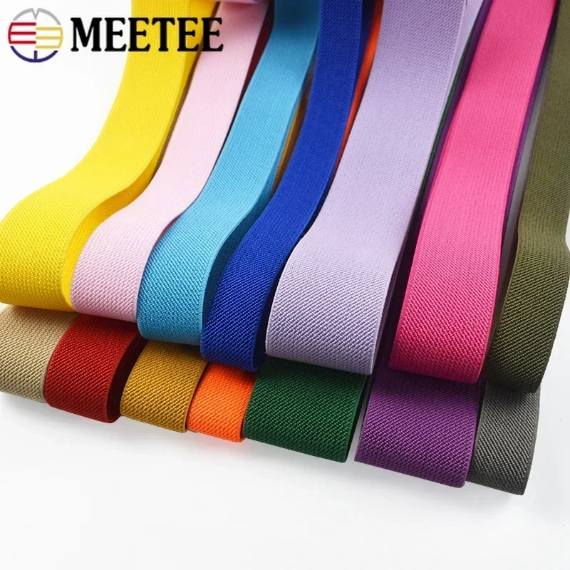 5/10Meters 15mm Sewing Elastic Band Bags Underwear Pants Stretch Webbing Ribbon Tapes Trousers Rubber Bands DIY Accessories