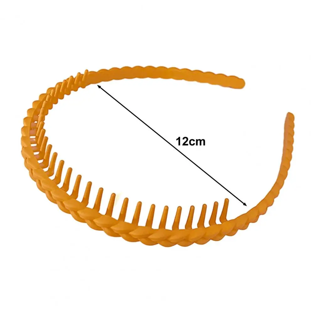 여성용 미끄럼 방지 프로스트 브레이드 머리띠, 탄성 헤어 후프, 얼굴 세척 목욕용 치아, 단색 여성