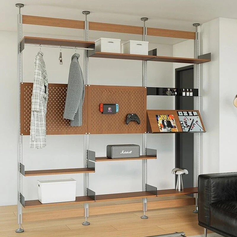 Coat rack Simple modern shelf Shoe bag display Hanger Household partition