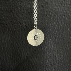 Die Eclipse Cosplay -Halskette, die Thailand -TV -Serie, Ayan Khaotung, Moonstar, kreisförmiger Anhänger, Titaniumstahl, Loves Goods 10 Hauptverkaufskette Thailand - №4