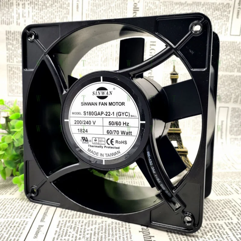 

H for SINWAN S180GAP-22-1 17689 200V 17.6CM 60W cabinet bearing fan cooling fan