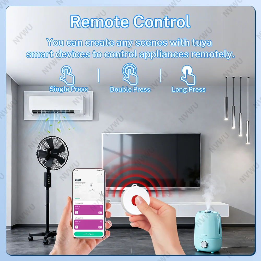 

Умные кнопочные выключатели Tuya Zigbee, беспроводной умный переключатель SmartLife с поддержкой голосового управления Google Home и Alexa.