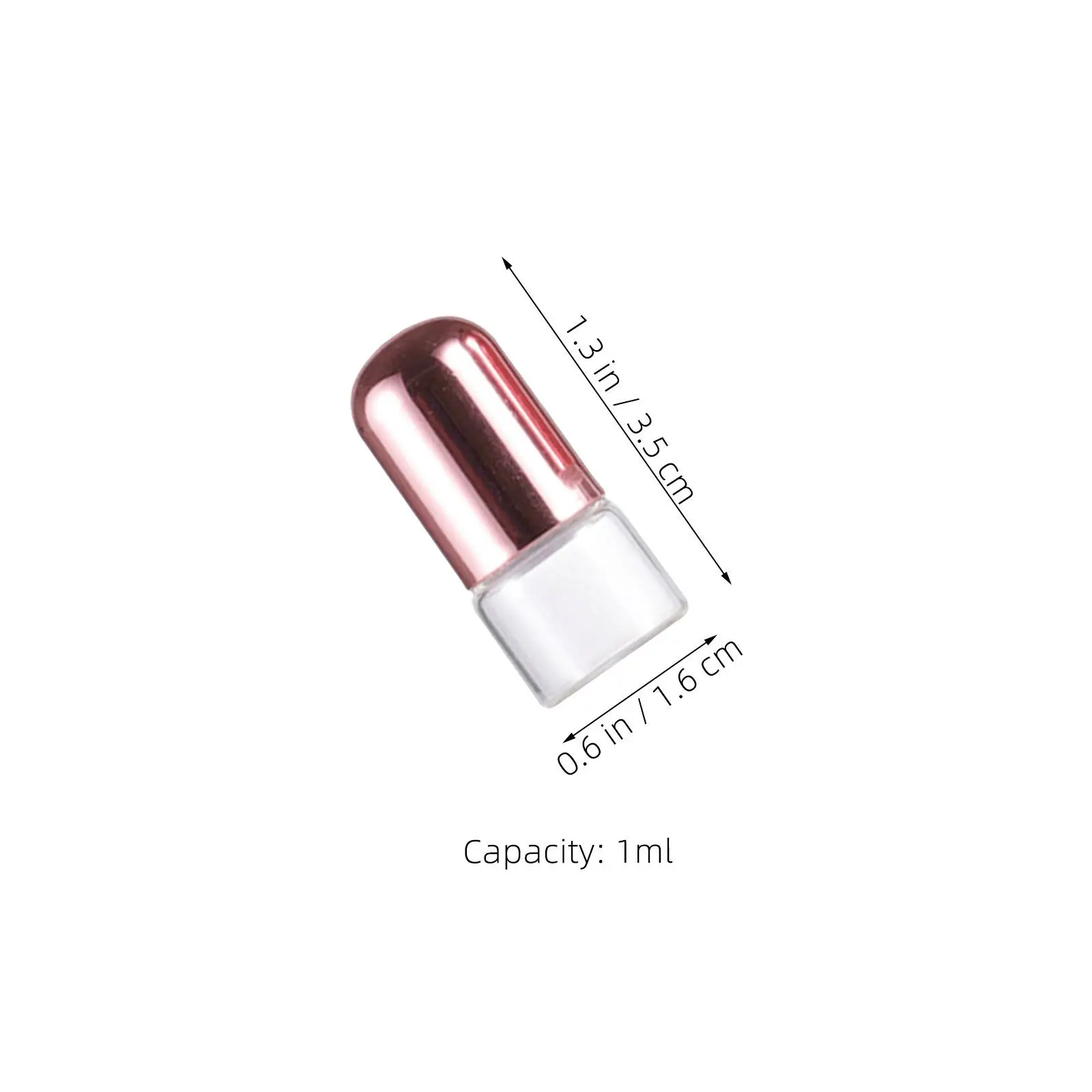 20Pcs 1Ml Clear Glass Roll on Bottles with Colorful Caps Refillable Mini Perfume Roller Bottles for Fragrance Samples Travel Use