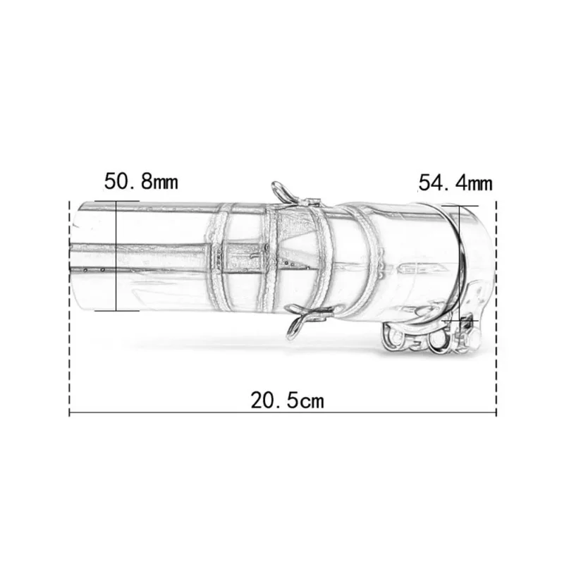 

Для SUZUKI V-STROM 1050 DL1050 2020 2021, выхлопная система мотоцикла, глушитель DB Killer, среднее звено, надеваемая труба N