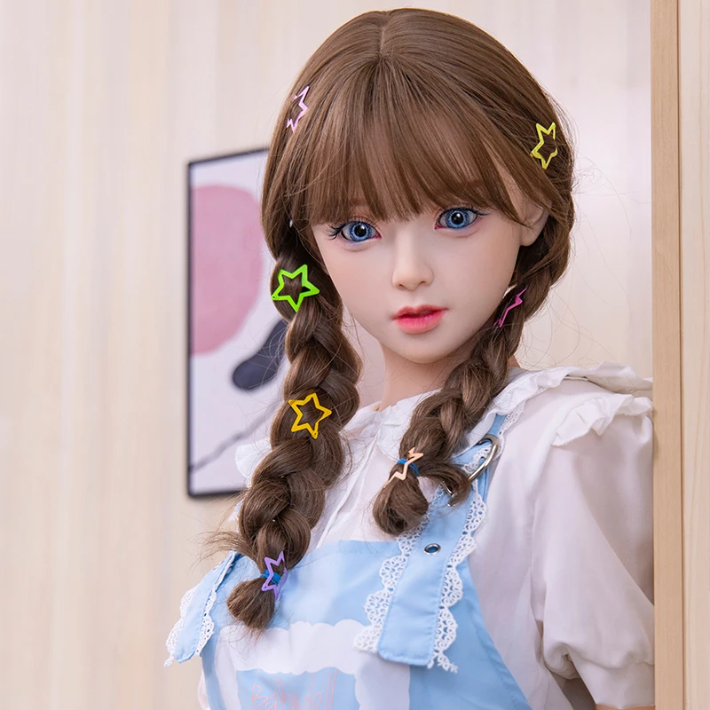 دمية RENHEYUOU Neighbor's Little Sister ذات ذيل حصان مزدوج BJD مجموعة واحدة إلى واحدة نموذج دمية مادة ناعمة مفاصل قابلة للتعديل