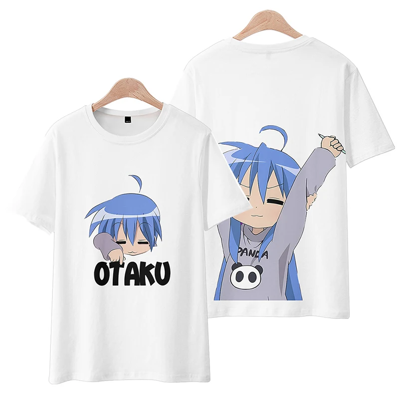Anime Lucky Star Otaku Cosplay T-shirts Cute 3D Lzumi Konata Print Cartoon Tees Summer Men Women Harajuku Casual Street Y2k Tops