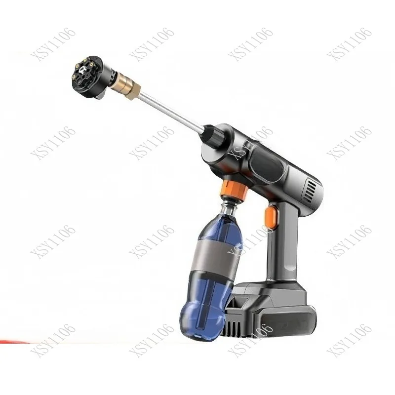 

Портативный беспроводной пистолет для мойки автомобилей с аккумулятором большой емкости, многофункциональный, для уборки сада