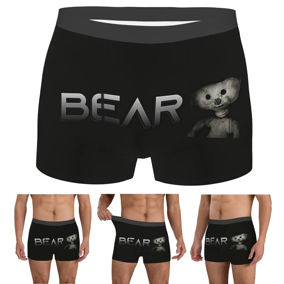 

Boxer Underpants Shorts Bear Alpha Panties Male Ventilate Underwear for Homme Man Boyfriend Gift