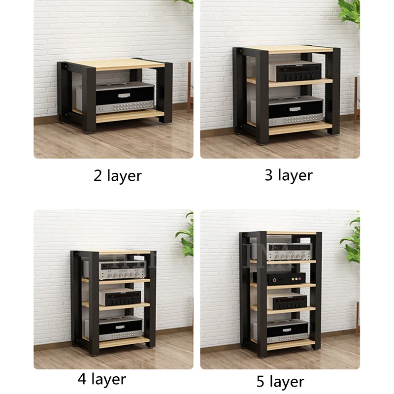 DK-017 wzmacniacz regulowana moc sprzęt szafa dźwięku wideo szafka stalowa i drewniany wspornik stojak 2/3/4/5 warstwa